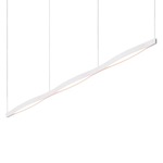 Ola Linear Pendant - Satin White / Acrylic