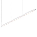 Ola Linear Pendant - Satin White / Acrylic