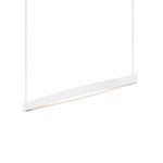 Ola Linear Pendant - Satin White / Acrylic