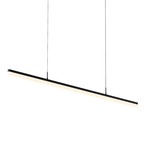 Stiletto Linear Pendant - Satin Black / Frosted