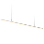 Stiletto Linear Pendant - Bright Satin Aluminum / Frosted