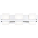 Cambridge Bathroom Vanity Light - Chrome / White