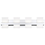 Cambridge Bathroom Vanity Light - Chrome / White