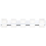 Cambridge Bathroom Vanity Light - Chrome / White