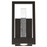 Hanson Outdoor Wall Light - Black / Clear Bubble Glass