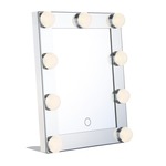 Vintage Hollywood Portable Tabletop Mirror - Chrome / Mirror