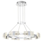 Krone Chandelier - Chrome / Clear