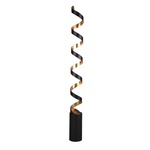 Spiral Floor Lamp - Black / Gold