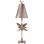 Azalea Table Lamp - Silver Leaf / Silver Leaf