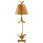 Red Bell Table Lamp - Gold Leaf / Gold