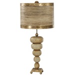 Retro Table Lamp - Gold / Cream