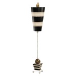 Peony Table Lamp - Silver Leaf / Black / Taupe
