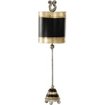 Phoenician Table Lamp - Silver Leaf / Black / Gold
