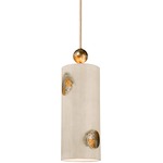 Compass Pendant - Taupe / Taupe