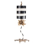 Dominique Table Lamp - Gold Leaf / Black / Cream