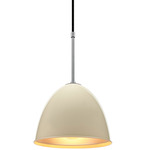 Classic Pendant - Matte Chrome / Ivory