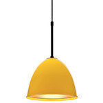 Classic Pendant - Bronze / Canary Yellow