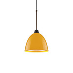 Classic Pendant - Bronze / Canary Yellow