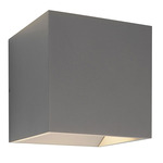 QB Up and Down Outdoor Wall Sconce - Silver