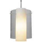 Rome Pendant - Chrome / Clear