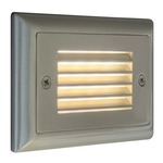 Horizontal Louver Step Light - Brushed Nickel