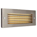 Horizontal Louver Step Light - Brushed Nickel