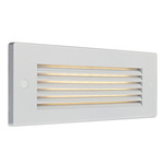 Horizontal Louver Step Light - White