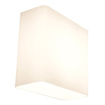 Glaz Wall Sconce - White / White