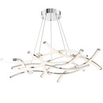 Divergence Chandelier - Chrome / White