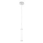 Flare Pendant - Brushed Nickel / White