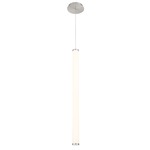 Flare Pendant - Brushed Nickel / White