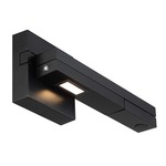 Flip LED Swing Arm Wall Light - Black