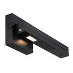 Flip LED Swing Arm Wall Light - Black / White