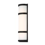 Latitude Outdoor Wall Light - Black / Opal