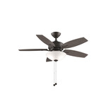 Aire Deluxe Ceiling Fan with Light - Matte Greige