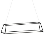 Z-Bar Rise Rectangle Pendant - Matte Black