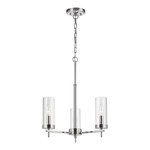 Zire Chandelier - Chrome / Clear