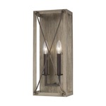 Thornwood Wall Sconce - Washed Pine / Weathered Iron