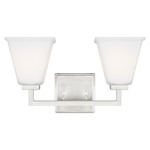 Ellis Harper Bathroom Vanity Light - Brushed Nickel / Satin Etched