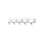 Seville Bathroom Vanity Light - Chrome / Etched White