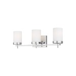 Zire Bathroom Vanity Light - Chrome / Etched Glass