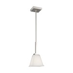 Ellis Harper Mini Pendant - Brushed Nickel / White