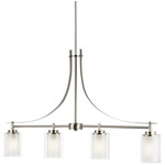 Elmwood Park Linear Pendant - Brushed Nickel / Satin Etched