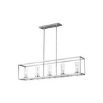 Zire Linear Pendant - Chrome / Clear