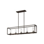 Zire Linear Pendant - Brushed Oil Rubbed Bronze / Clear
