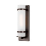 Alban Outdoor Wall Sconce - Antique Bronze / Opal