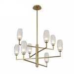 June Chandelier - Winter Brass / Frosted