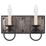 Laramie Bathroom Vanity Light - Black Iron