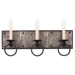 Laramie Bathroom Vanity Light - Black Iron