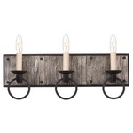 Laramie Bathroom Vanity Light - Black Iron